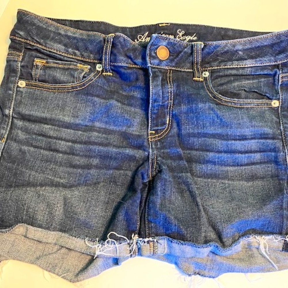 American Eagle Midi Stretch Jean Shorts - 12